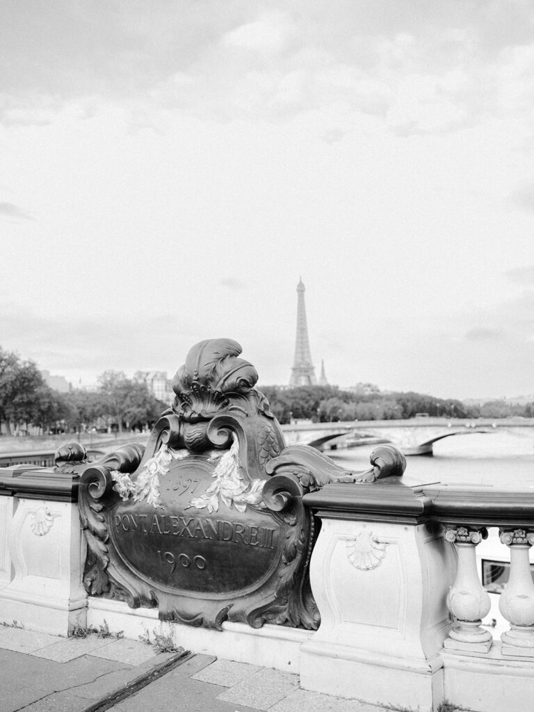 Photography of Pont Alexandre III with the Eiffel Tower in background - Paris