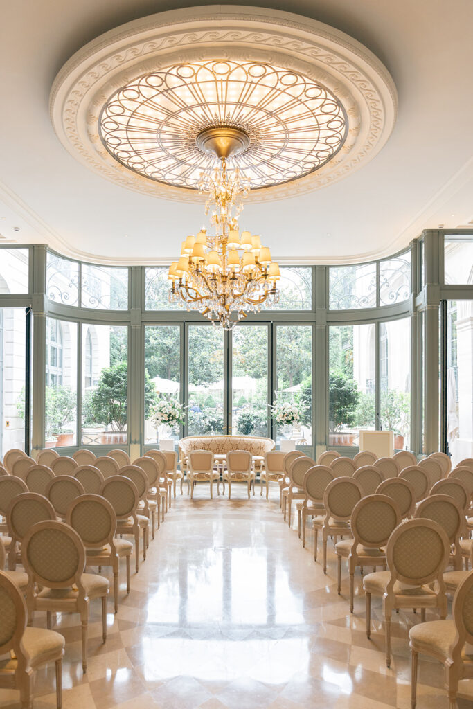 Wedding reception in Ritz Paris